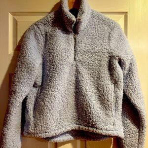 Hollister Quarter Zip Sherpa Top
